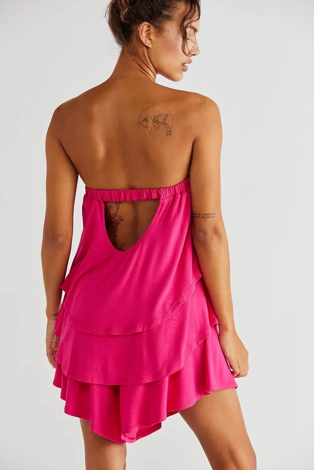Women Dresses Free People Sunsational Set Hot Pink