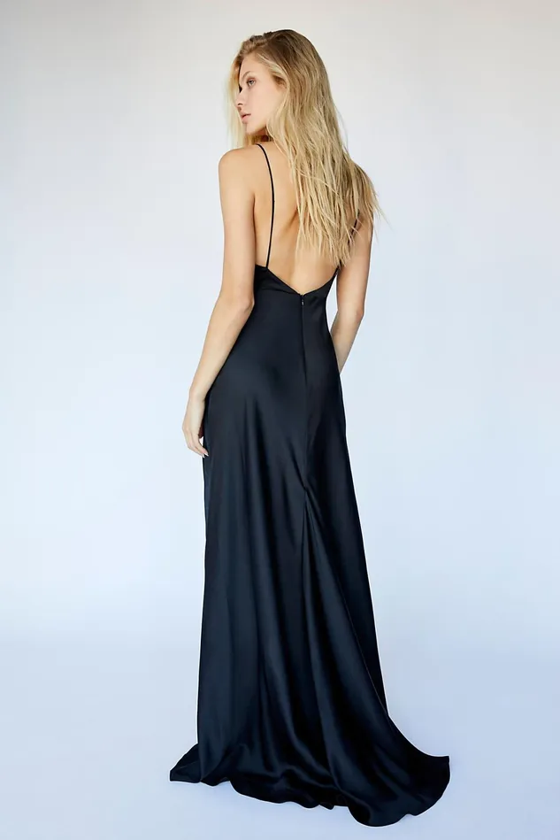 Women Dresses Free People The Rosabel Maxi Dress Black