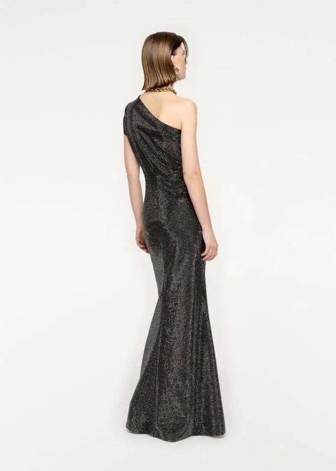 Women Dresses Roland Mouret Asymmetric Diamante Maxi Dress