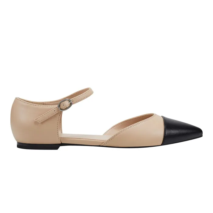 Women Elesia D039Orsay Flat Natural Marc Fisher Loafers and Flats