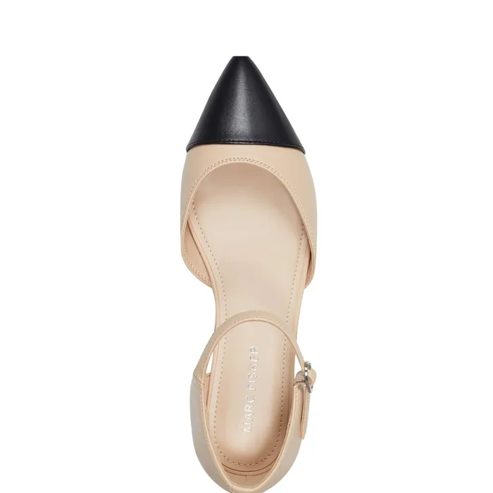 Women Elesia D039Orsay Flat Natural Marc Fisher Loafers and Flats