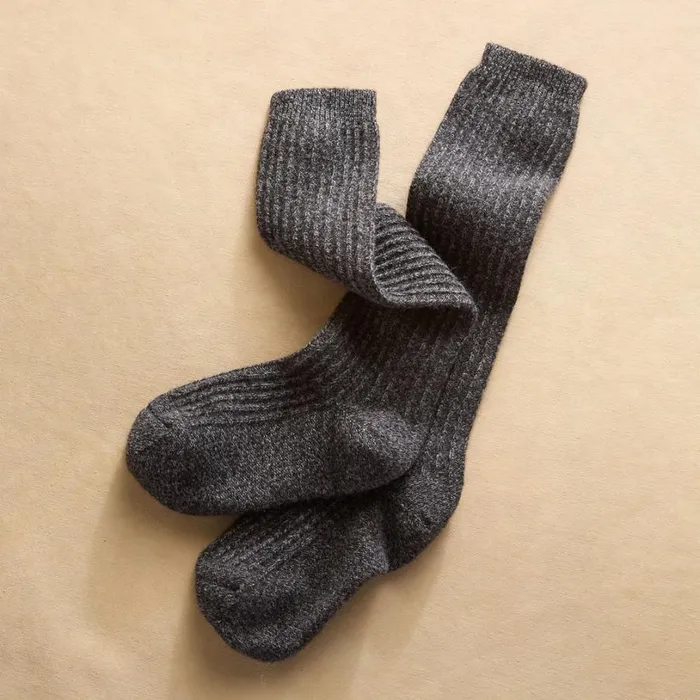Women Emilia Cashmere Socks Charcoal Sundance Catalog Slippers and Socks