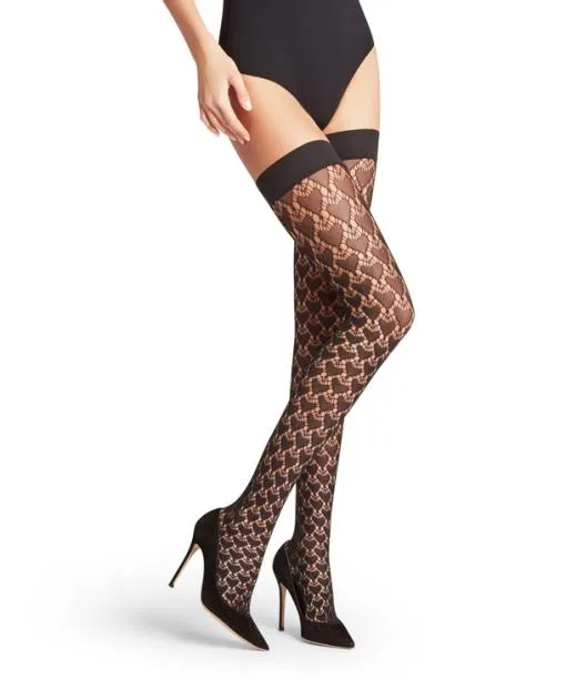Women Emotion Women Stay Ups Black FALKE Thigh Highs