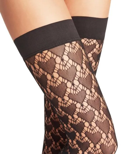 Women Emotion Women Stay Ups Black FALKE Thigh Highs