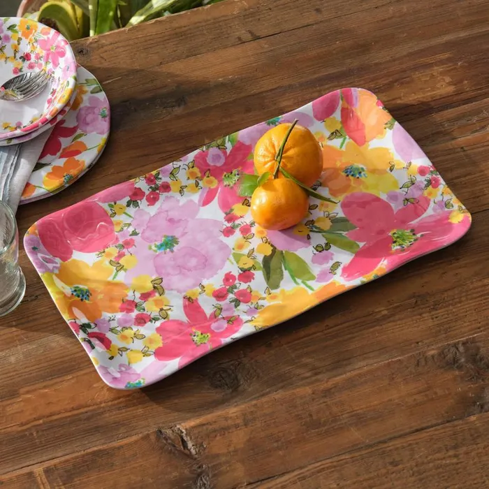 Women Fanciful Garden Platter Sundance Catalog Tabletop