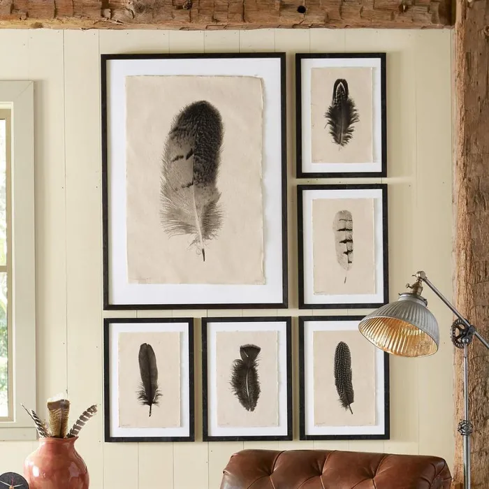Women Feather Studies Print 2 Sundance Catalog Decor
