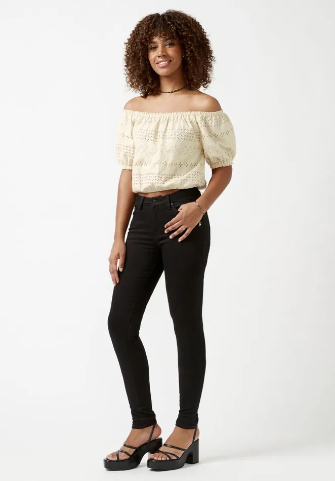 Women Fig Cream Scoopneck Womens Blouse Cream Buffalo David Bitton Blouses