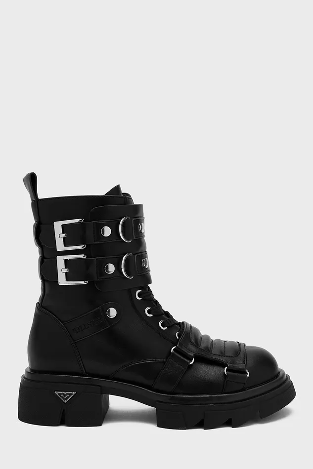 Women Flats and Trainers Killstar Dark Machine Boots