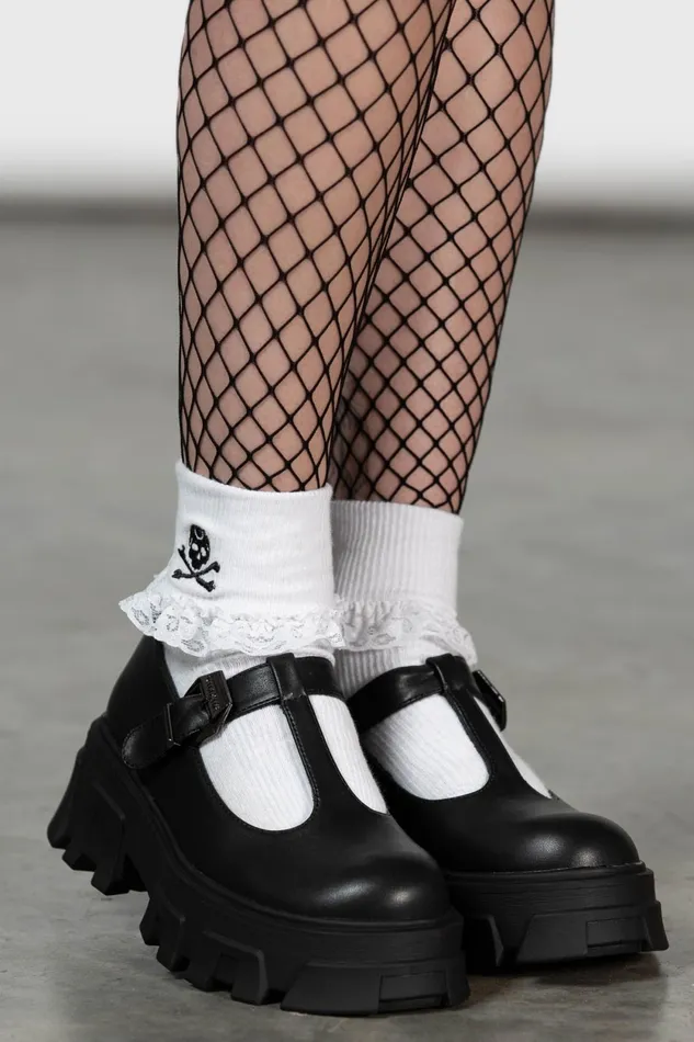 Women Flats and Trainers Killstar Eclipse Mary Janes