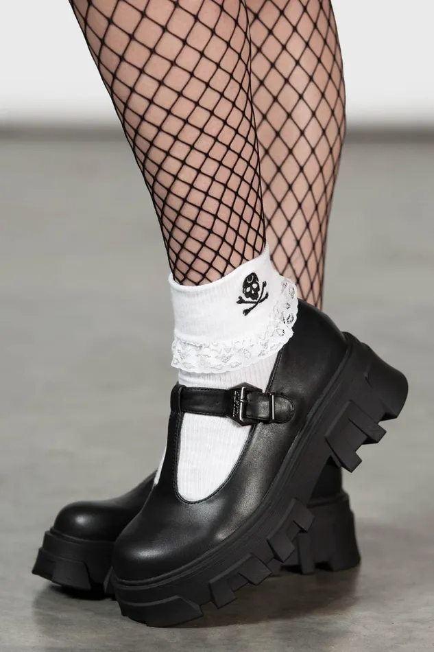 Women Flats and Trainers Killstar Eclipse Mary Janes