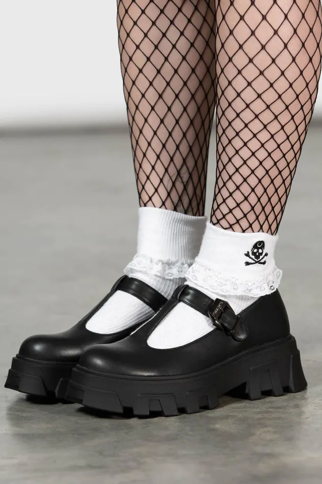 Women Flats and Trainers Killstar Eclipse Mary Janes