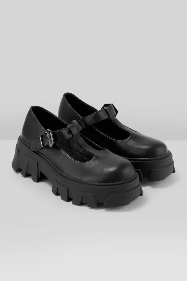 Women Flats and Trainers Killstar Eclipse Mary Janes