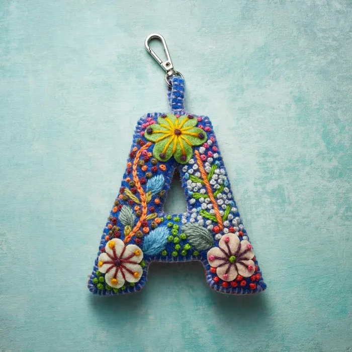 Women Fleur De Felt Initial Clip Multi Sundance Catalog Personalization