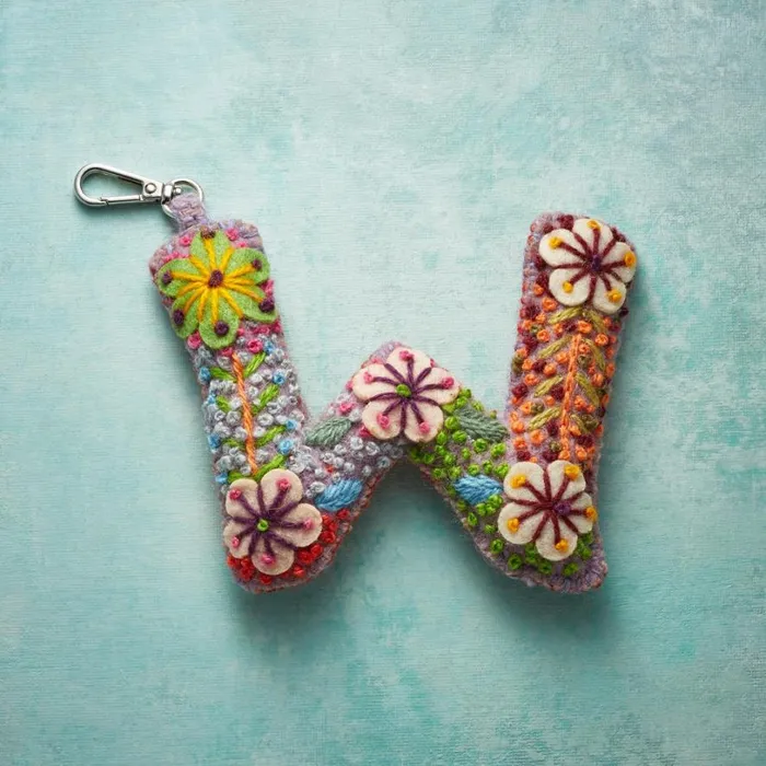 Women Fleur De Felt Initial Clip Multi Sundance Catalog Personalization Women Fleur De Felt Initial Clip Multi Sundance Catalog Personalization