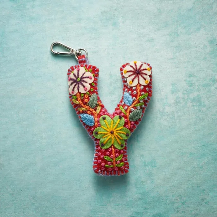 Women Fleur De Felt Initial Clip Multi Sundance Catalog Personalization Women Fleur De Felt Initial Clip Multi Sundance Catalog Personalization
