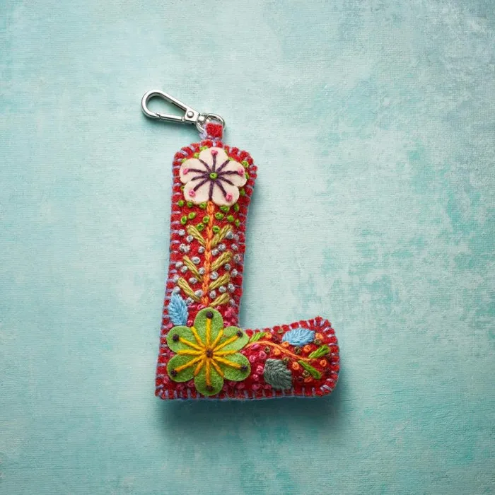 Women Fleur De Felt Initial Clip Multi Sundance Catalog Personalization Women Fleur De Felt Initial Clip Multi Sundance Catalog Personalization