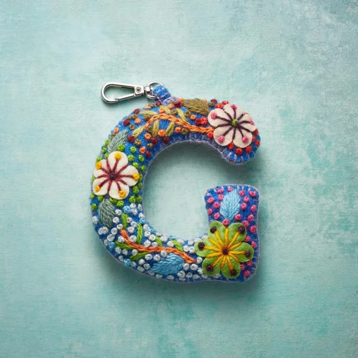 Women Fleur De Felt Initial Clip Multi Sundance Catalog Personalization Women Fleur De Felt Initial Clip Multi Sundance Catalog Personalization