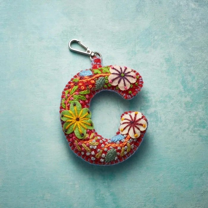Women Fleur De Felt Initial Clip Multi Sundance Catalog Personalization Women Fleur De Felt Initial Clip Multi Sundance Catalog Personalization