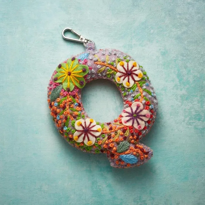 Women Fleur De Felt Initial Clip Multi Sundance Catalog Personalization Women Fleur De Felt Initial Clip Multi Sundance Catalog Personalization