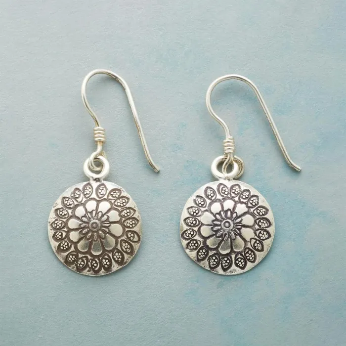 Women Flowers In The Round Earrings Sundance Catalog Earrings
