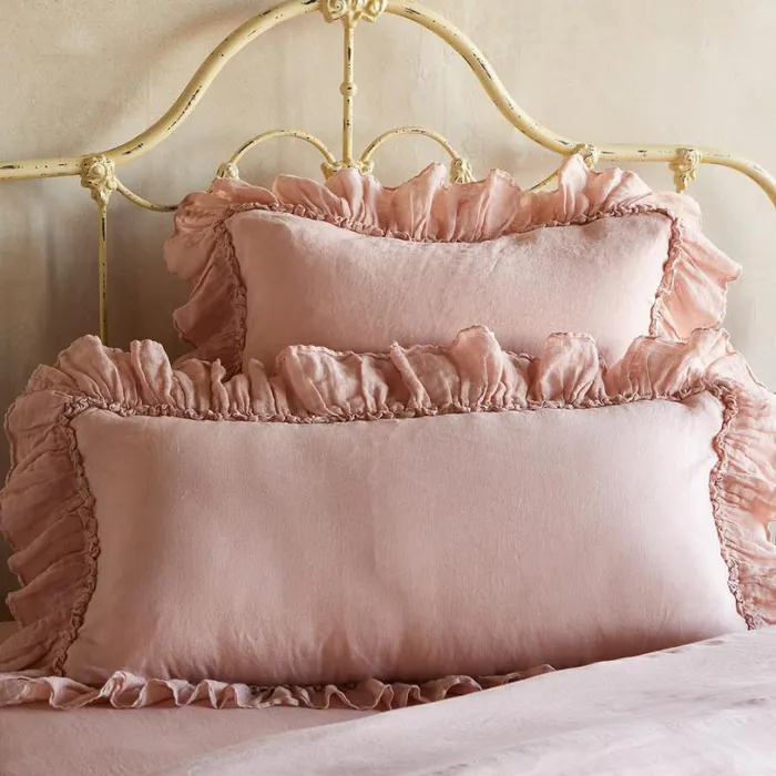 Women Gossamer Linen Ruffle Sham Cenote Sundance Catalog Bedding and Bath Women Gossamer Linen Ruffle Sham Cenote Sundance Catalog Bedding and Bath