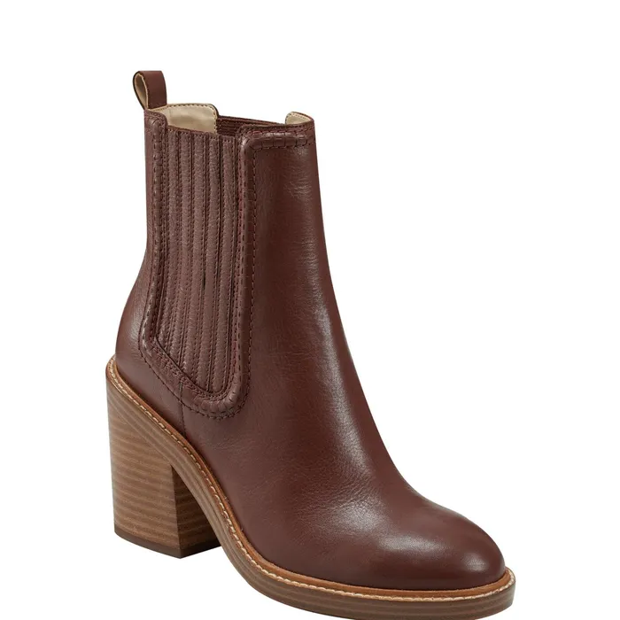 Women Halida Tailored Bootie Dark Natural Marc Fisher Dress Boots