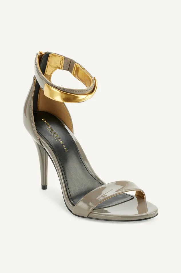 Women Heels And Wedges Donna Karan SABINA ANKLE STRAP SANDAL Cloud