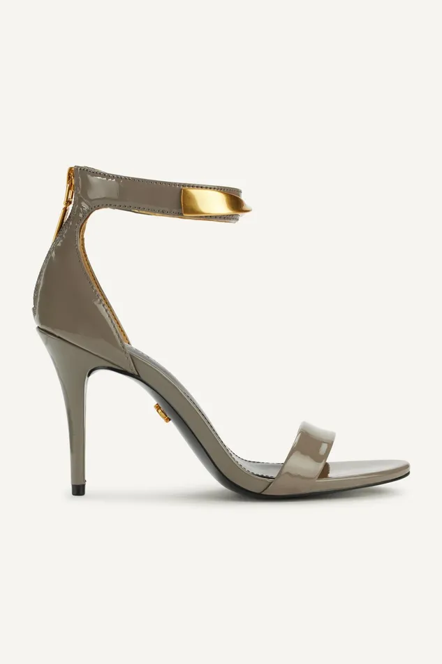 Women Heels And Wedges Donna Karan SABINA ANKLE STRAP SANDAL Cloud