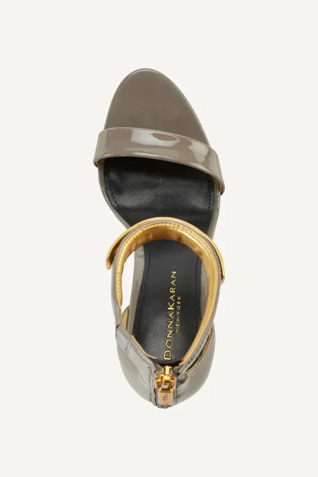 Women Heels And Wedges Donna Karan SABINA ANKLE STRAP SANDAL Cloud