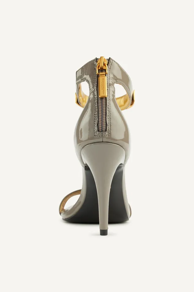 Women Heels And Wedges Donna Karan SABINA ANKLE STRAP SANDAL Cloud