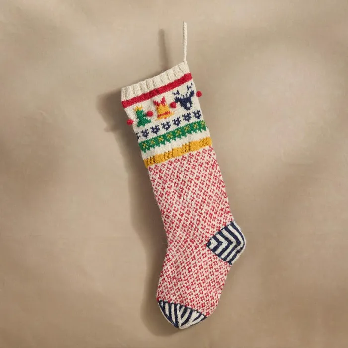 Women Heirloom Merry Holiday Stocking Sundance Catalog Seasonal