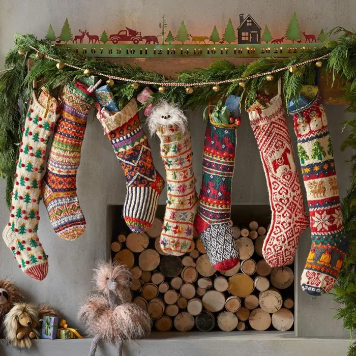 Women Heirloom Pompom Trees Stocking Sundance Catalog Decor Women Heirloom Pompom Trees Stocking Sundance Catalog Decor