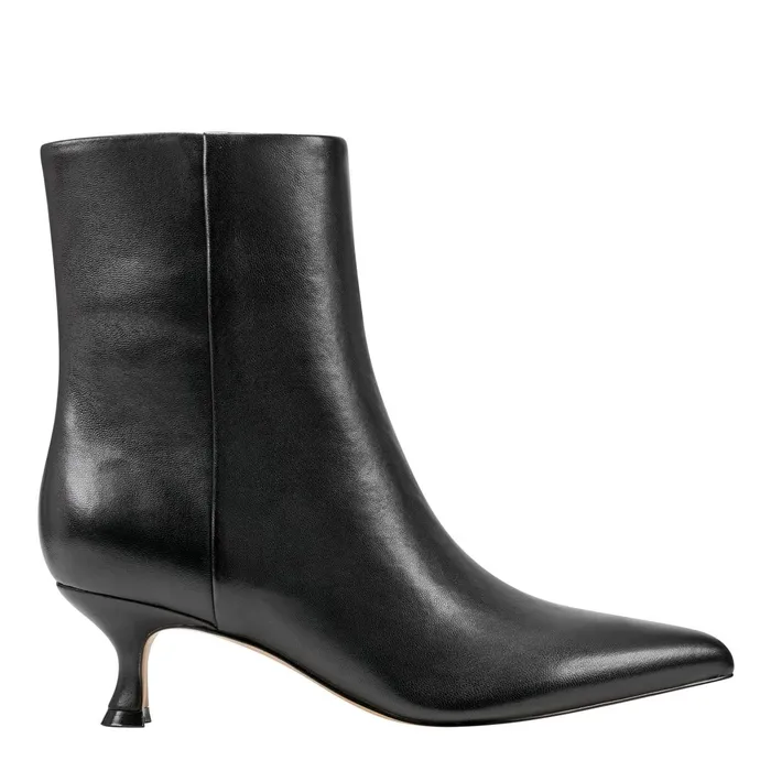 Women Iggy Dress Bootie Black Leather Marc Fisher Booties