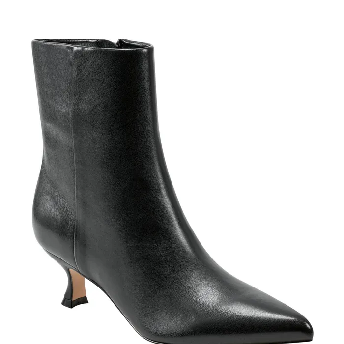 Women Iggy Dress Bootie Black Leather Marc Fisher Booties