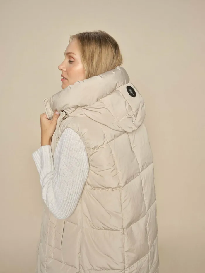 Women Jackets and Coats MOS MOSH MMNova Square Down Waistcoat Feather Gray