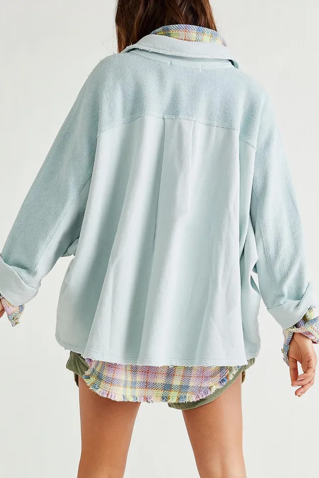 Women Jackets Free People Montauk Shirt Jacket Sea Washed