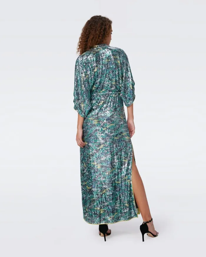 Women Jessel Sequin Dress Flames DVF Dresses