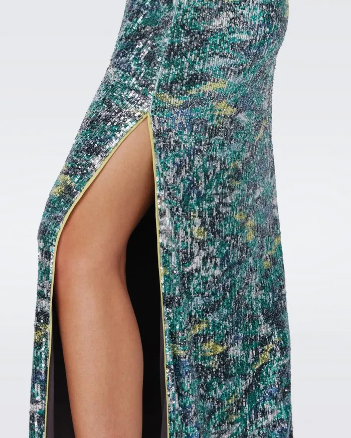 Women Jessel Sequin Dress Flames DVF Dresses