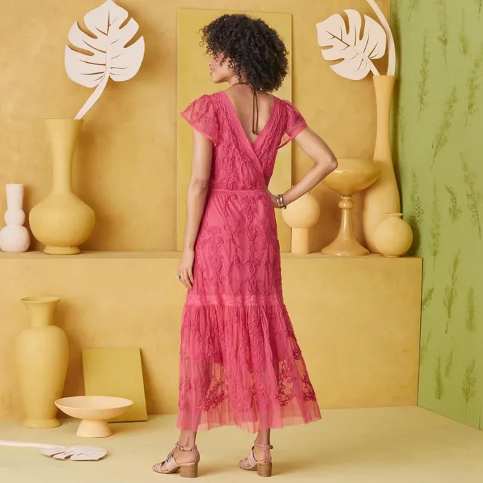 Women Josie Embroidered Dress Petite Rose Sundance Catalog Dresses and Jumpsuits Women Josie Embroidered Dress Petite Rose Sundance Catalog Dresses and Jumpsuits