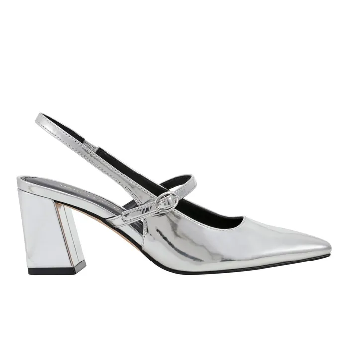 Women Lanai Slingback Pump Silver Marc Fisher Heels and Pumps