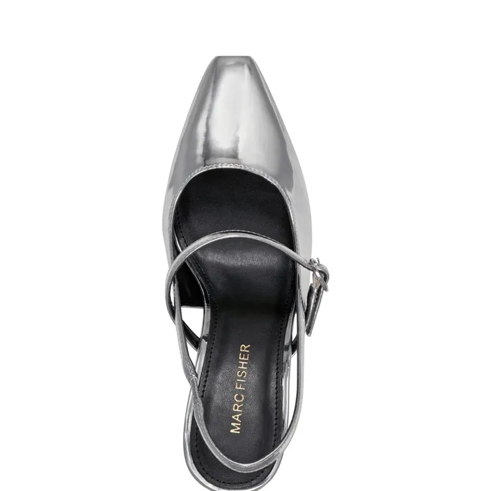 Women Lanai Slingback Pump Silver Marc Fisher Heels and Pumps