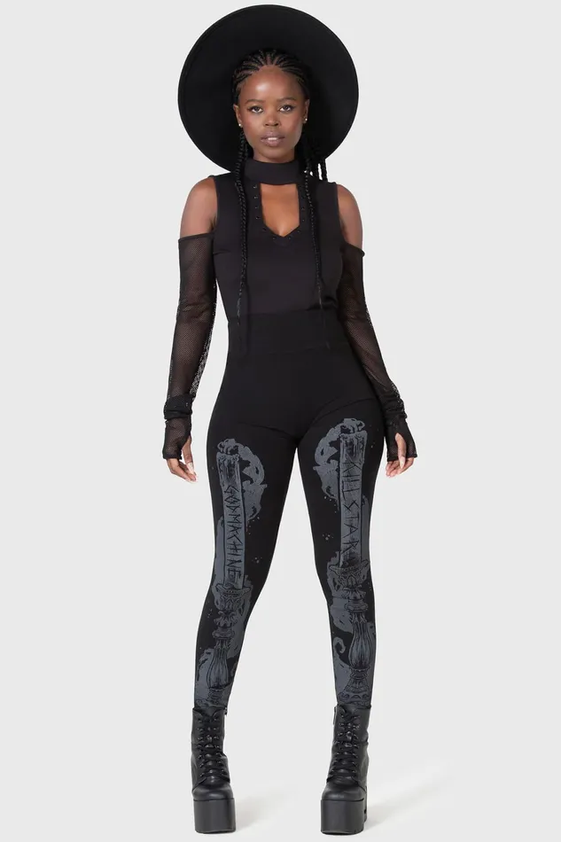 Women Leggings Killstar Candelabrum Leggings