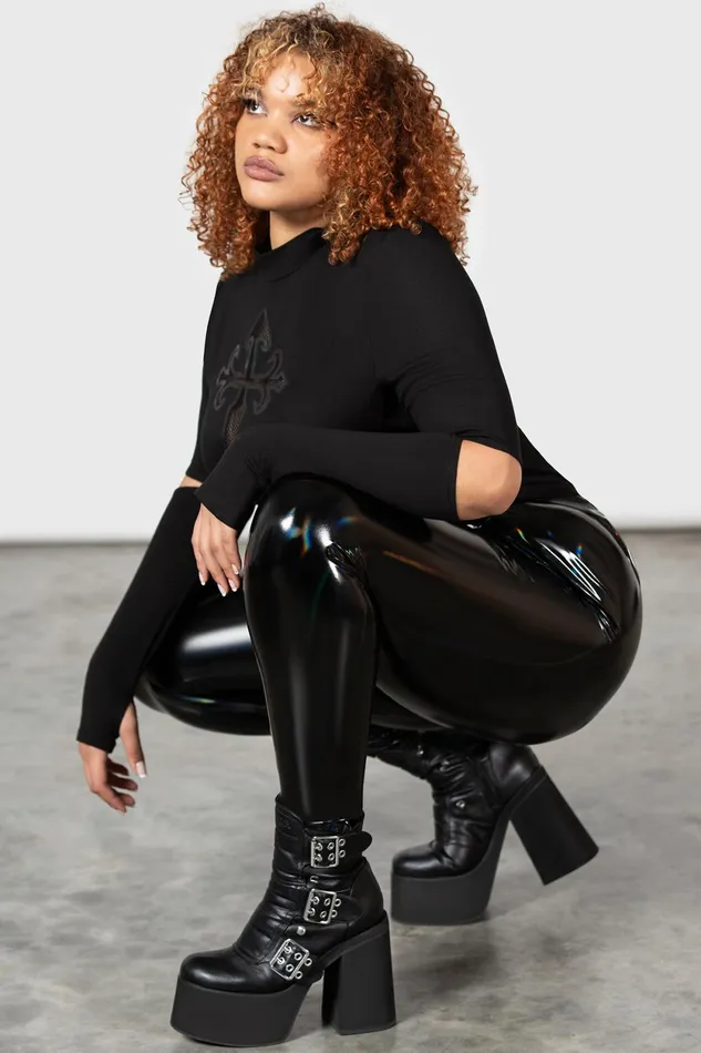 Women Leggings Killstar Darkwaves and Raves Leggings