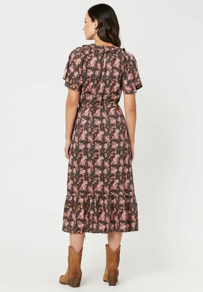 Women Lightweight Shauna Wrap Dress Chestnut Buffalo David Bitton Dresses and Jumpsuits
