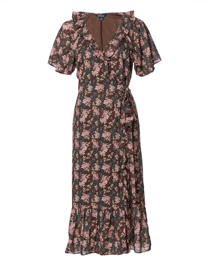Women Lightweight Shauna Wrap Dress Chestnut Buffalo David Bitton Dresses and Jumpsuits