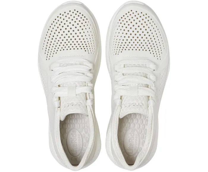 Women LiteRide Pacer Almost White Crocs Sneakers