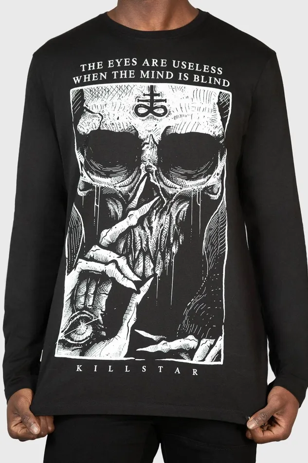 Women Long Sleeves Killstar Blind Mind Long Sleeve Top