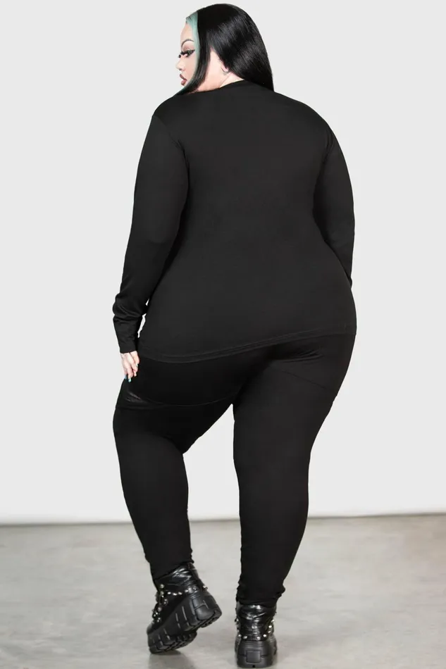 Women Long Sleeves Killstar Blind Mind Long Sleeve Top
