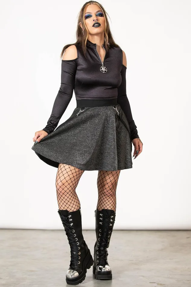 Women Long Sleeves Killstar Knavery Top