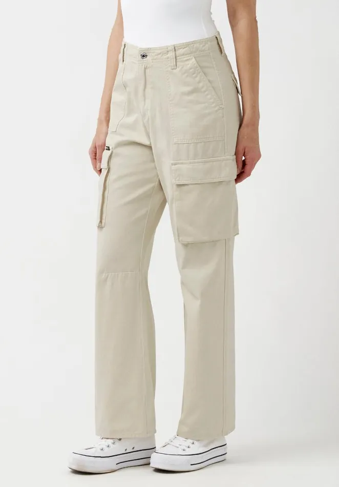 Women Low Rise Straight Gia Beige Cargo Pants Turtledove Buffalo David Bitton Pants